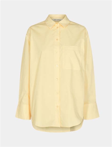 Shirt in Light Yellow | Cotton short sets, Shirts, Poplin shirt