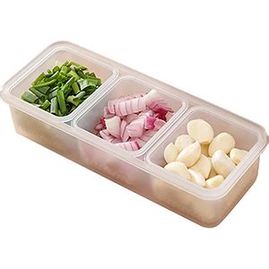 Buy MosQuick® 3 Grid Food Storage Containers vegetable storage box for ...