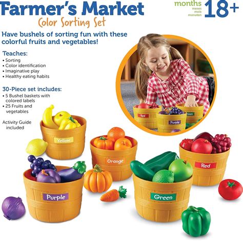 Little Farmer's Harvest: Rainbow Color Sorting & Market Play Set – Shop ...