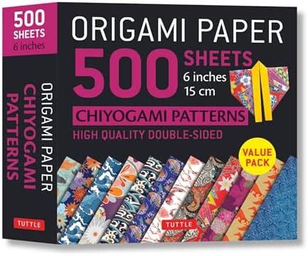 Buy Origami Paper 500 sheets Chiyogami Designs 6 inch 15cm: Tuttle ...