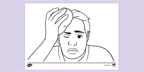 First Aid Head Injury Colouring | Colouring Sheets