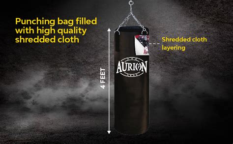 Buy Aurion by 10 Club 4 Feet Synthetic Leather Filled Punching Bag ...