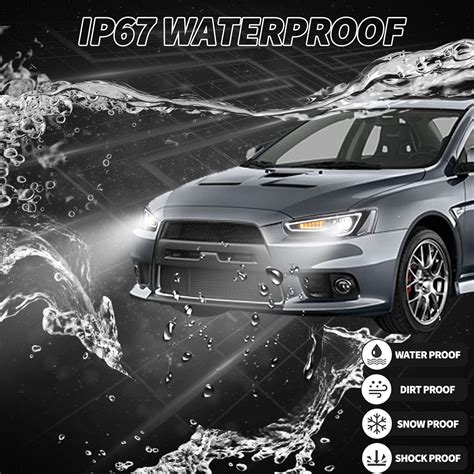 Buy VLAND Dual Beam Projector Headlights for Mitsubishi Lancer EVO X ...