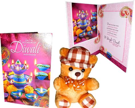Diwali Gifts For Wife - Soft Teddy, Greeting Card, : Amazon.in: Toys ...