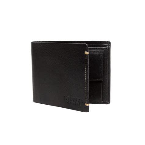 Buy Teakwood Black Solid Two Fold Wallet (WLT_DD02_BLACK) Online