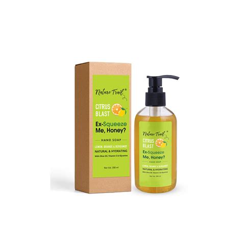 Buy Nature Trail Citrus Blast Natural Handwash with Olive, Lemon ...