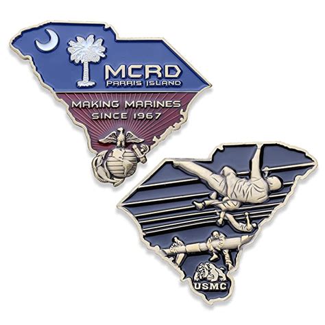 Buy USMC Parris Island Challenge Coin - MCRD Marine Corps Recruit Depot ...