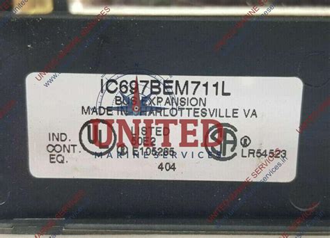 GE FANUC BUS RECEIVER MODULE BEM711 IC697BEM711L | United Marine Services