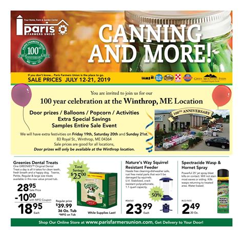 Paris Farmers Union Canning and More Sale! by Paris Farmers Union - Issuu