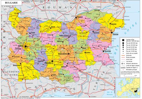 Map of Bulgaria: offline map and detailed map of Bulgaria