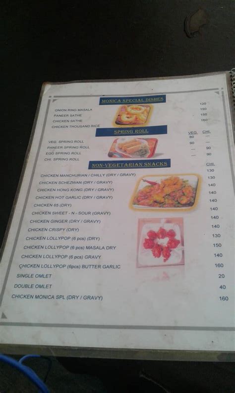 Menu at Monika food food restaurant, Mumbai, 15 /D