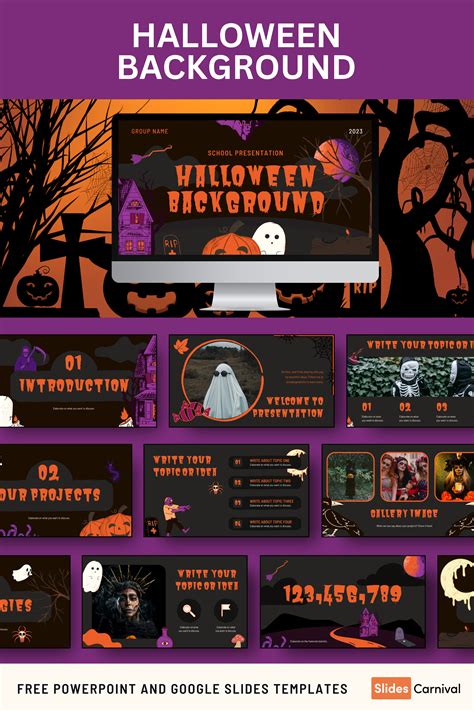 Halloween Background. Free PPT Template & Google Slides Theme ...
