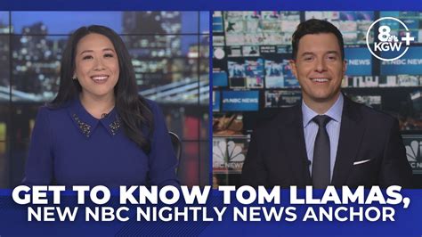 KGW interviews Tom Llamas making history as NBC Nightly News first ...
