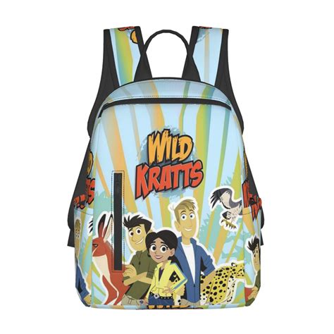 14.7in Wild Kratts Backpacks Cute Laptop Bag Cartoon Bags Bookbag ...