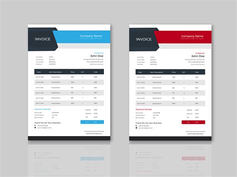 Creative Invoice Template Design :: Behance