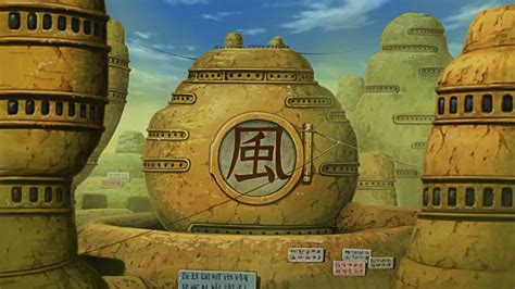 Download A Scenic Sunset View of the Hidden Sand Village Wallpaper ...