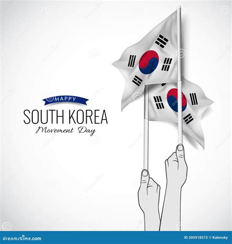 March 1st Movement Day in the South Korea Stock Illustration ...