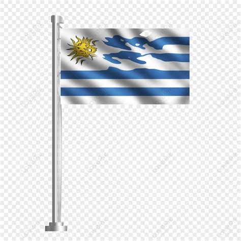 Waving Uruguay Global Country Flag Global Country Flags Flutter Stereoscopic, Uruguay Flag, Wave ...