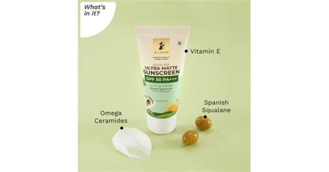 PILGRIM SQUALANE ULTRA MATTE SPF 50 PA+++ SUNSCREEN 50 GM