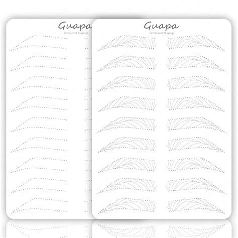 Image result for Microblading Hair Stroke Patterns