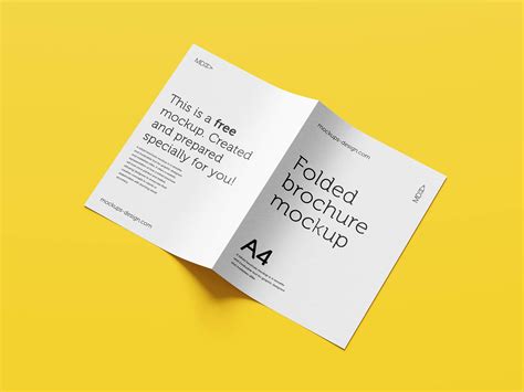5 Free A4/A5/A6 Bi-Fold Brochure Mockup PSD Files - Good Mockups