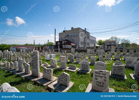 Medzhibozh, Ukraine - May 24 2021: Old Jewish Cemetery. Grave of the ...