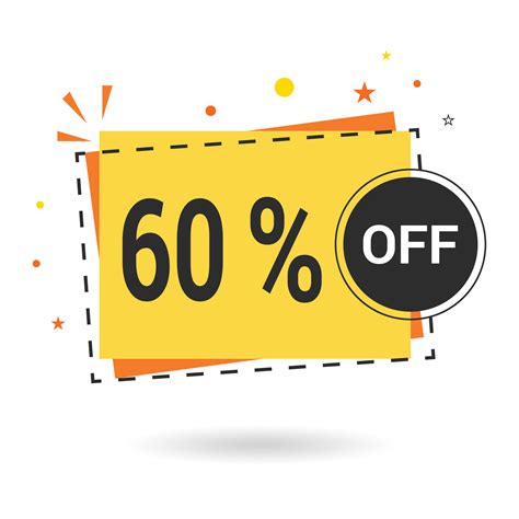 60 percent off. Vector design. 34899832 Vector Art at Vecteezy
