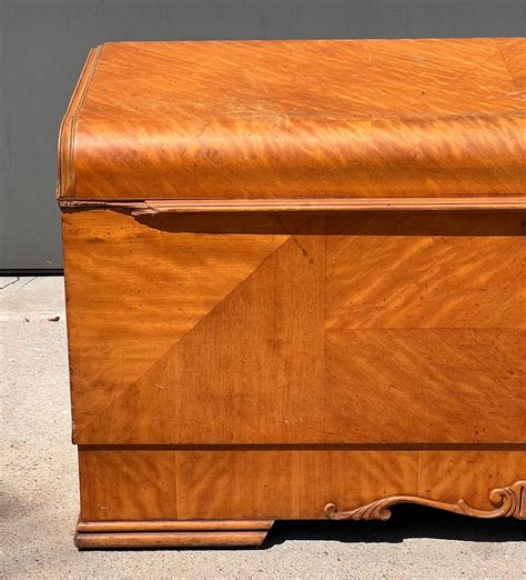 An art deco cedar waterfall chest by Lane, circa 1950 at 1stDibs | lane ...