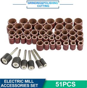 metrotools 51PCS DRUM SANDING KIT DRILL BITS ABRASIVE TOOLS ACCESSORIES ...