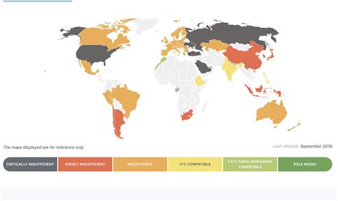 Countries rated by Climate Action Tracker (CAT) on the basis of their ...