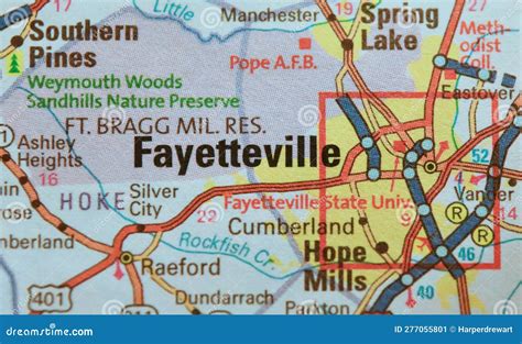 Map Of Fayetteville Nc