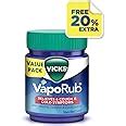Vicks Vaporub 50ml+10ml Extra =60 ml Relief From Cold, Cough, Blocked ...
