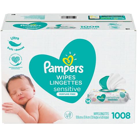 Buy Pampers Baby Wipes Sensitive Perfume Free 14X Pop-Top Packs 1008 ...