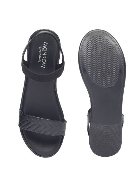 Dallis Black 1.8 Inch Lightweight Trendy And Fancy Flatform Heels For ...