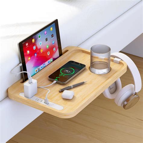 Oblitor Bedside Shelf Bed Table with USB Charging Port - India | Ubuy