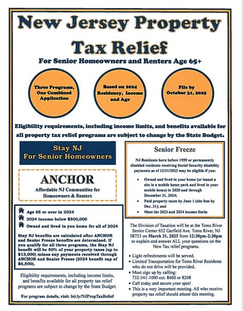 New Jersey Introduces Property Tax Relief for Seniors Over 65 ...