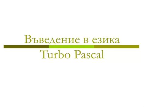 Learning Turbo Pascal 的图像结果