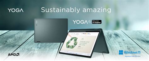 Lenovo Yoga 6 AMD Ryzen 7 5700U 13.3"(33.78cm) FHD+ IPS 2in1 (16GB ...