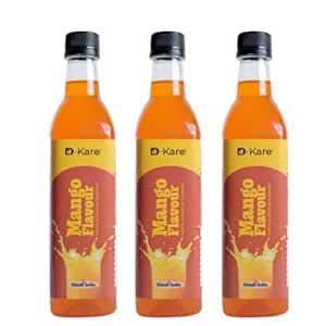 D-Kare Mango Sharbat (Pack of 3) 500 ml Each | Mix with Water, Milk ...