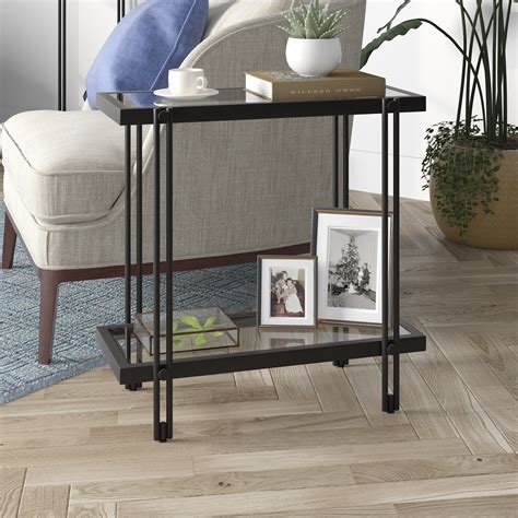 Inez Modern Metal and Glass Side Table - On Sale - Bed Bath & Beyond ...