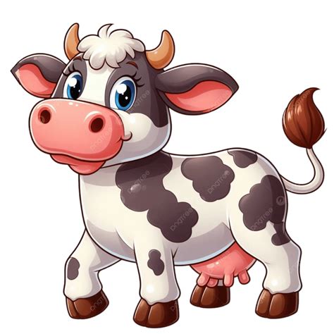 A Cute Happ Cartoon Cow Art Pic, Cow Pic, Cartoon Cow, Cute Cow PNG ...