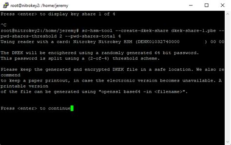 M of N Setup with NitroKey HSM | SSLTrust