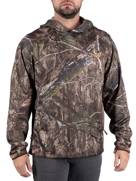 Men's Camo Hunting Performance Hoodie Pullover Sweatshirt by Mossy Oak, Sizes S-3XL - Walmart.com