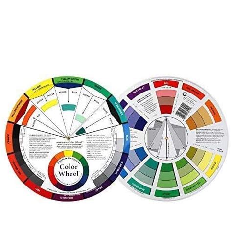Buy 2 Set Color Mixing Guides, Plus Creative Color Wheel with Color ...