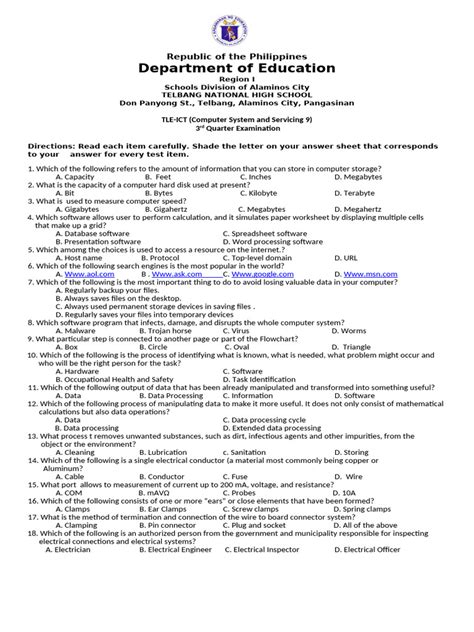 Image result for Types of Test Question