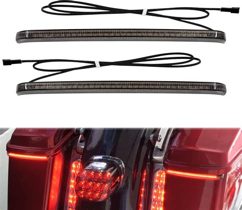Amazon.com: HCmotorku Motorcycle LED Saddlebag Tail Light Running Brake ...