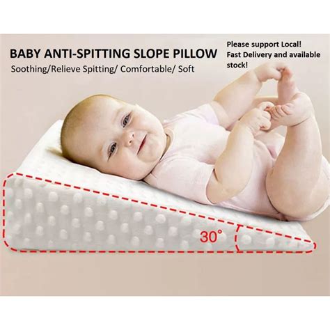 [SG Stock] Baby Wedge Pillow Anti-Spitting Milk and Anti Reflux Colic ...
