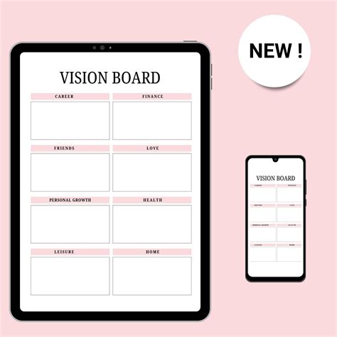 Image result for Vision Board Template