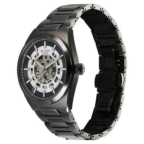 Titan Nexus Skeletal Automatic Analog Watch for Men - 90221QM02 ...