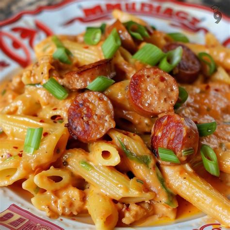 One-Pan Cheesy Smoked Sausage & Pasta - Easy Family Recipes